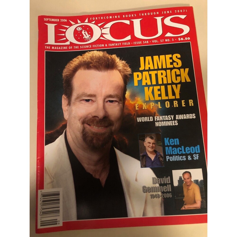 MAGAZINE - Locus Issue #548 Sep 2006 James P Kelly Ken Macleod David Gemmell RIP